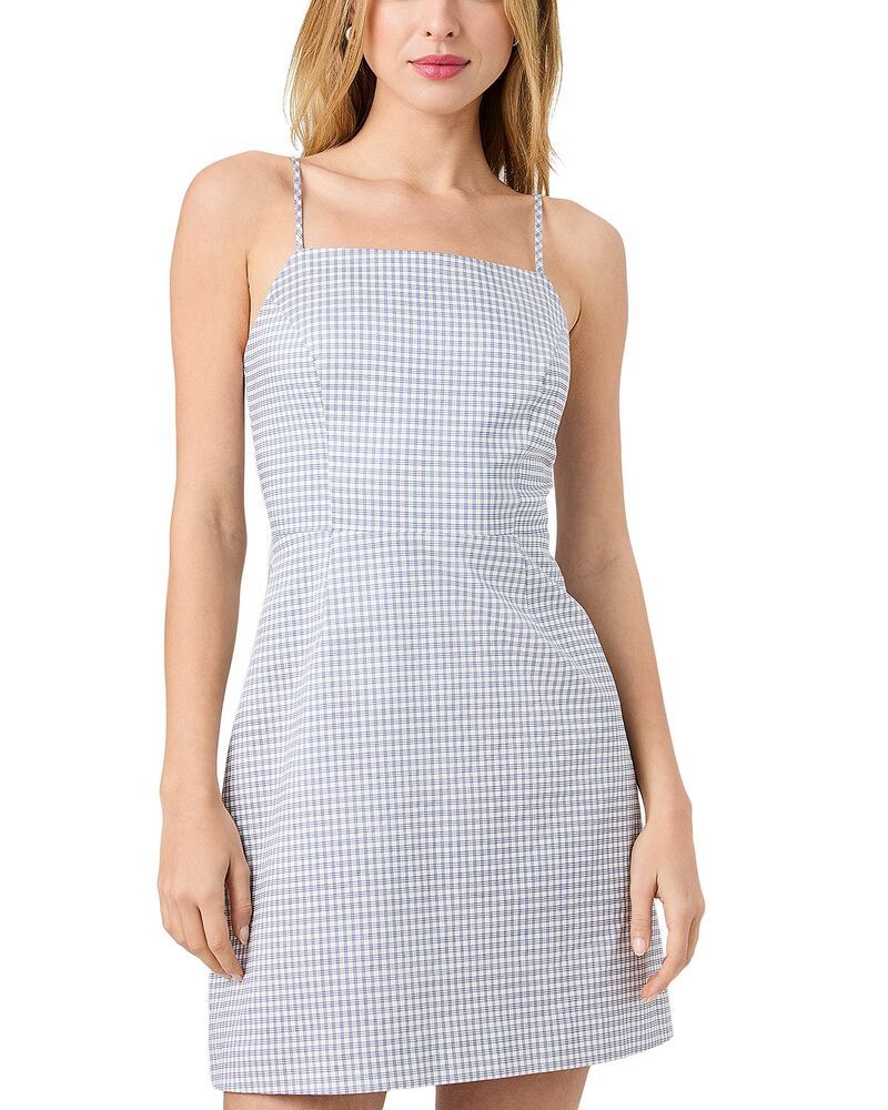 フレンチコネクション レディース トップス ワンピース ミニ FRENCH CONNECTION Square Neck Mini Dressummer White Indigo ホワイト