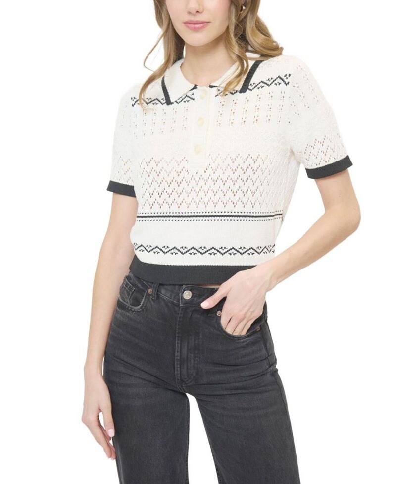 セントラルパークウェスト レディース トップス ポロシャツ Central Park West Womens North Nautical Polo IvoryStripe アイボリー