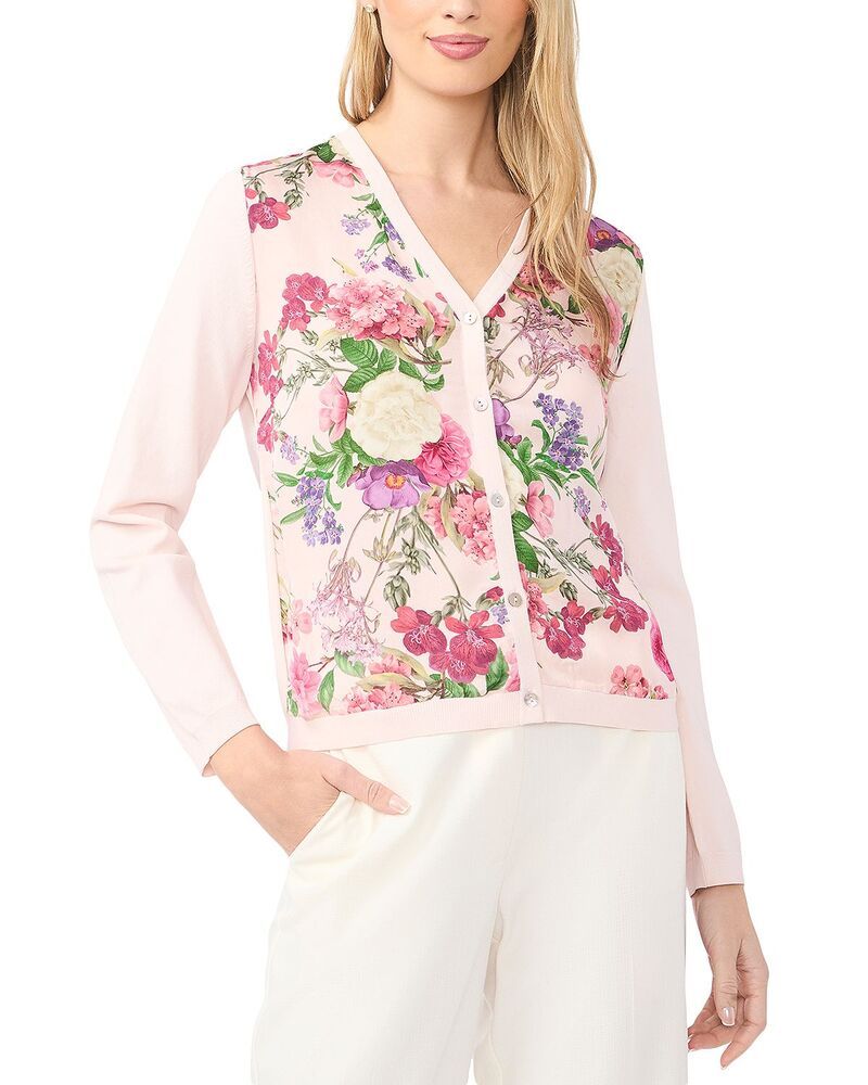 テッドベーカー レディース アウター カーディガン Ted Baker Lisa Mixed Media Cardigan Cloud Pink ピンク
