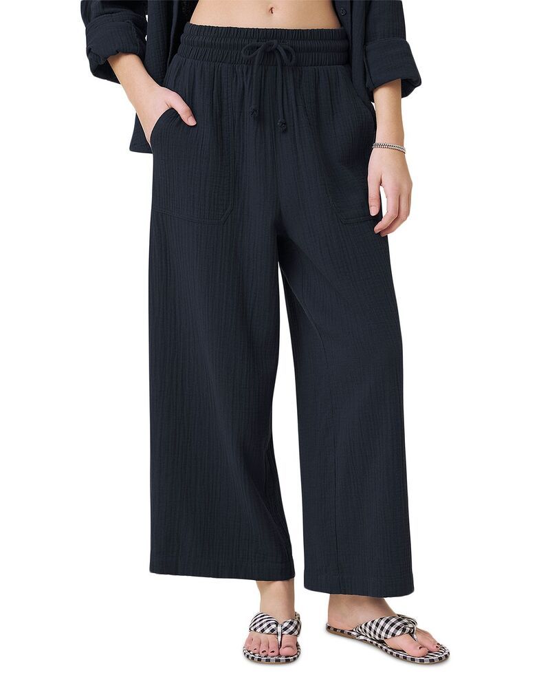 スプレンディット レディース ボトムス カジュアルパンツ Splendid Ava Gauze Pants Navy ネイビー