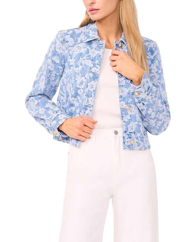 テッドベーカー レディース アウター ジャケット・ブルゾン プリント デニム Ted Bakerose Print Denim Jacket Granada Sky デニム