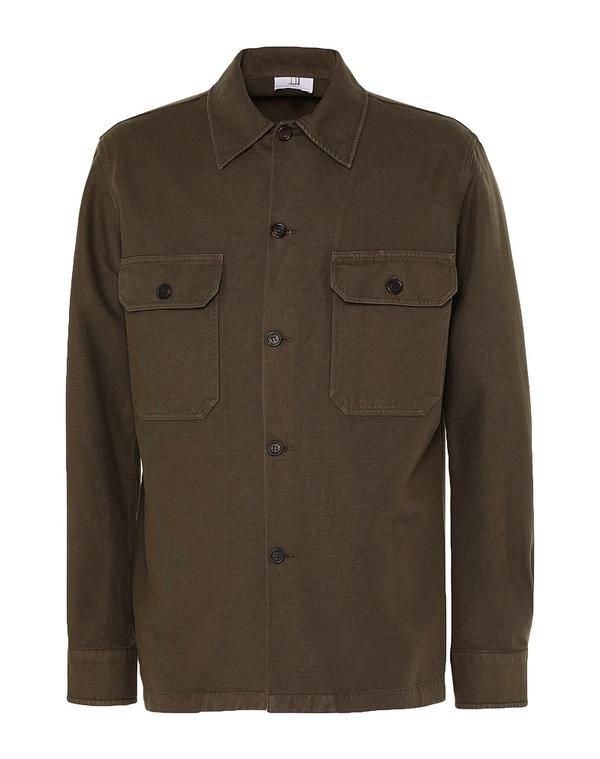 ダンヒル メンズ トップス シャツ DUNHILL Military Green グリーン