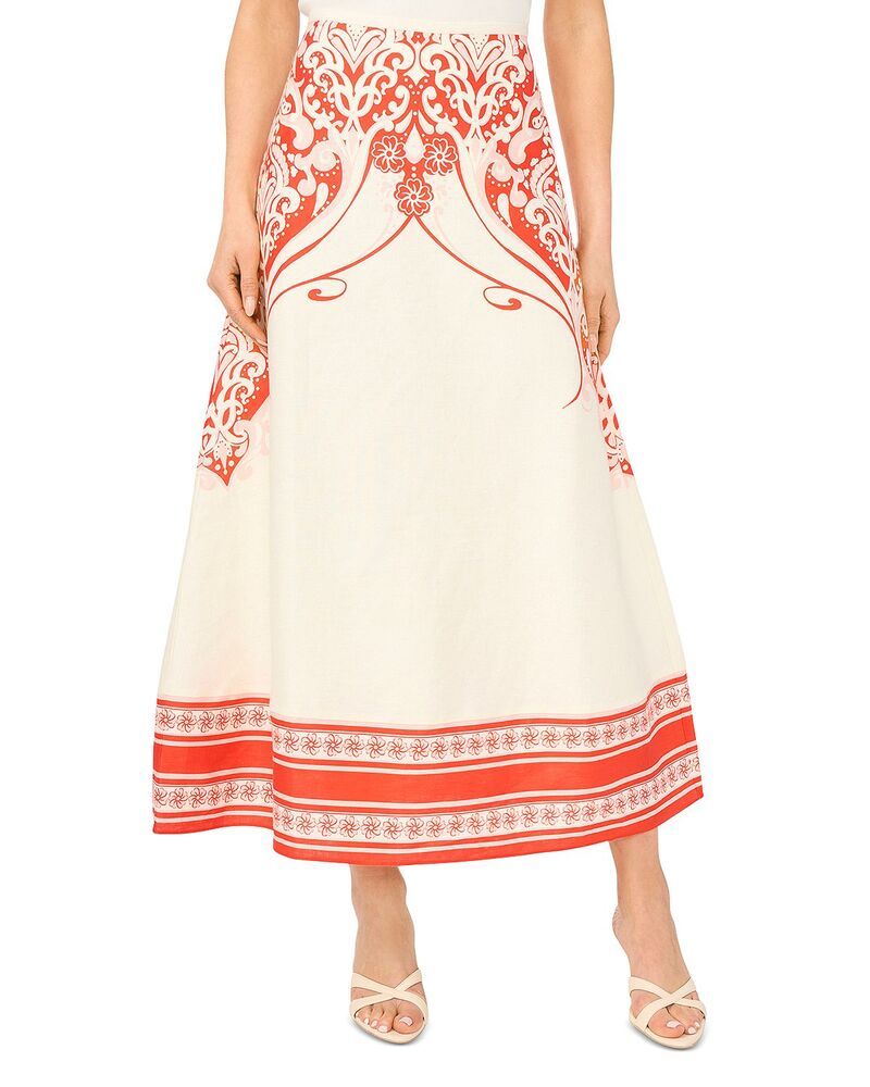 テッドベーカー レディース ボトムスカート リネン Ted Baker Carmen Linen Skirt Fire Orange オレンジ