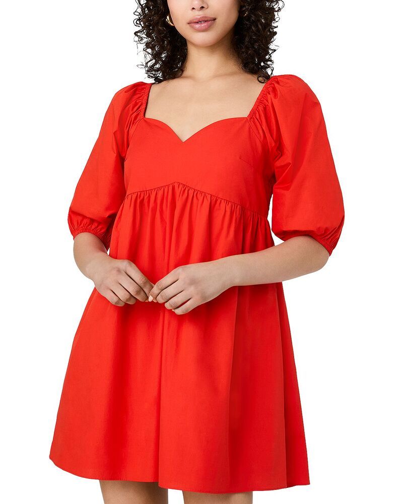 フレンチコネクション レディース トップス ワンピース FRENCH CONNECTION Cambria Puff Sleeve Dress Candied Apple
