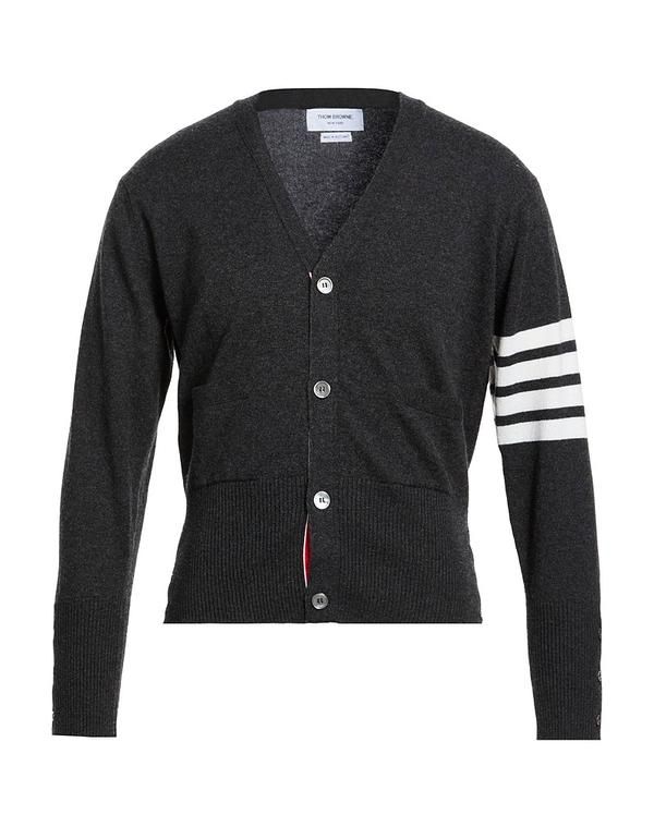 トムブラウン メンズ アウター カーディガン THOM BROWNE Charcoal チャコール