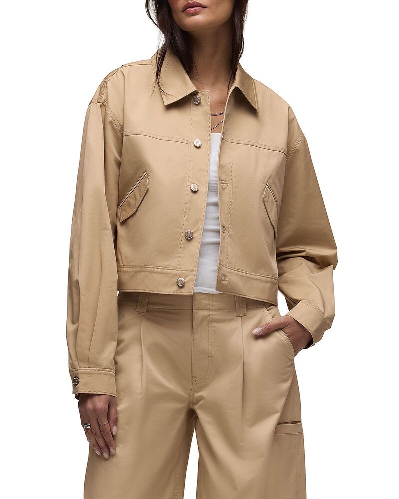ハドソン レディース アウター ジャケット・ブルゾン Hudson Gigi Swing Trucker Jacket Almond