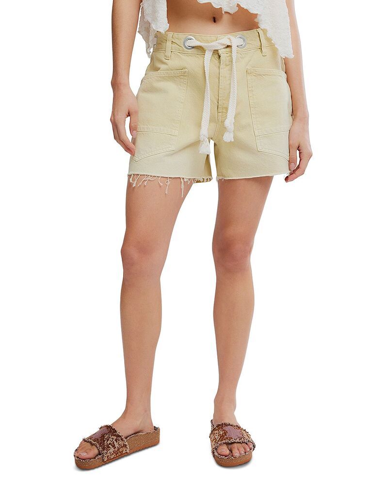 フリーピープル レディース ボトムス ハーフパンツ・ショーツ ショートパンツ デニム Free People Moxie Denim Shorts Whipped Butter デニム