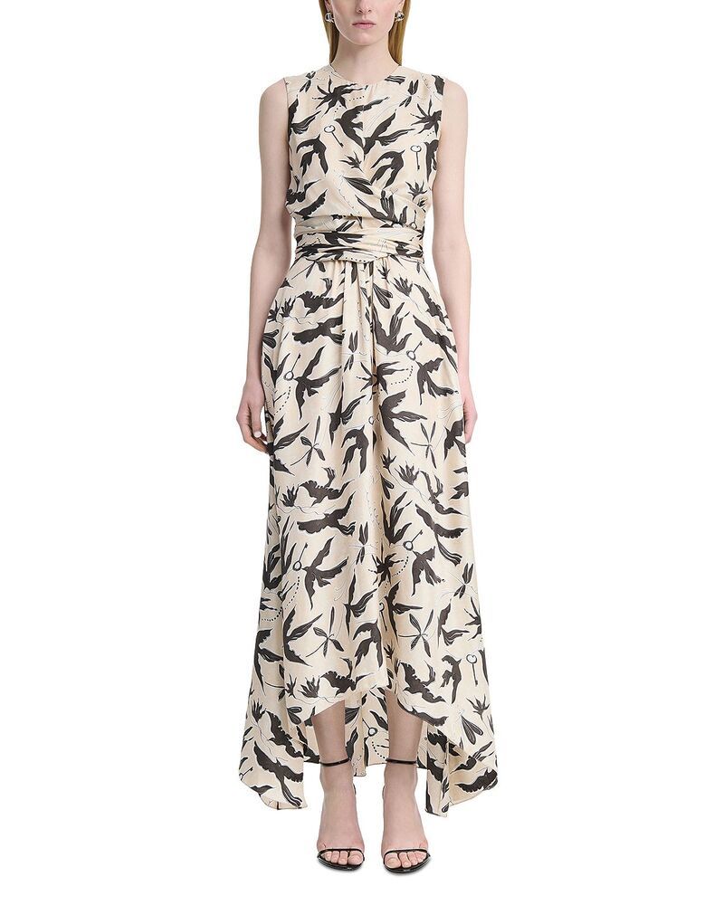 アルチュザラ レディース トップス ワンピース プリント マキシ Altuzarra Penny Printed Maxi Dress Tapioca Bird