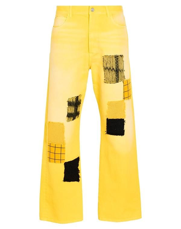 マルニ メンズ ボトムス デニムパンツ ストレートレッグ MARNI Yellow イエロー