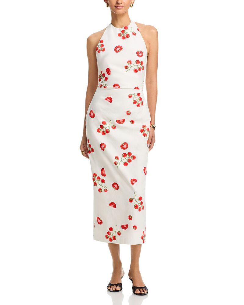 ラインアンドドット レディース トップス ワンピース ミディ Line Dot Bellissimo Midi Dress Ivory Multi アイボリー