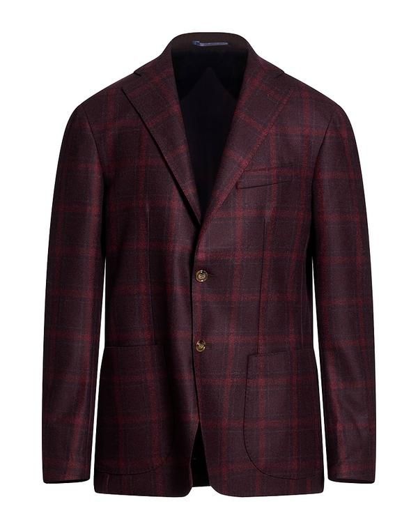 バルバナポリ メンズ アウター ジャケット・ブルゾン テーラードジャケット BARBA Napoli Bordeaux