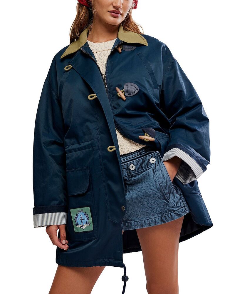 フリーピープル レディース アウター ジャケット・ブルゾン キャップ Free People Captains Jacket Navy Combo ネイビー