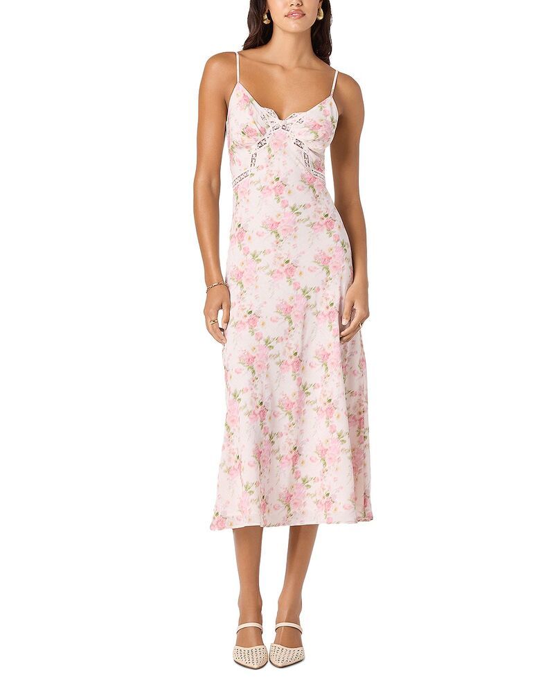 アストール レディース トップス ワンピース ミディ ノースリーブ ASTR the Label Sleeveless Midi Dress Pink Flral ピンク 31,720円