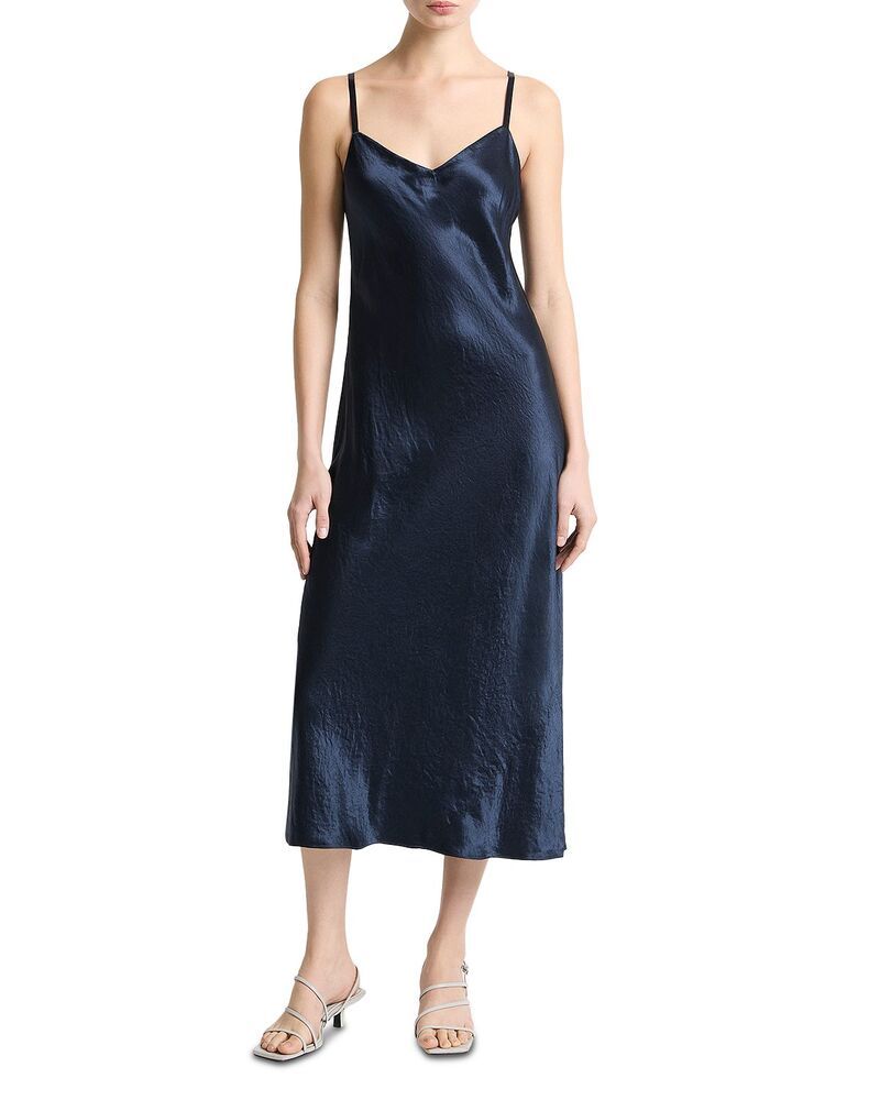 ヴィンス レディース トップス ワンピース サテン Vince Satin Slip Dress Coastal
