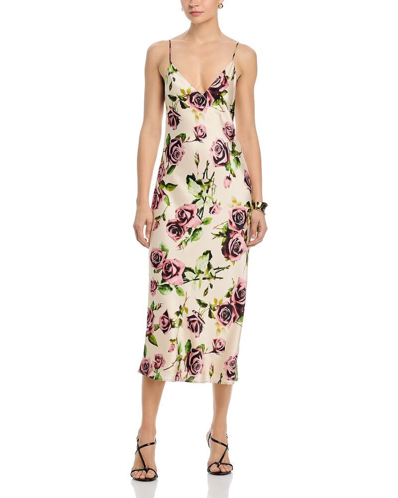 ラジャンス レディース トップス ワンピース シルク LAGENCE Seridie Silk Slip Dress EcruMauve Romantic Rose エクリュ