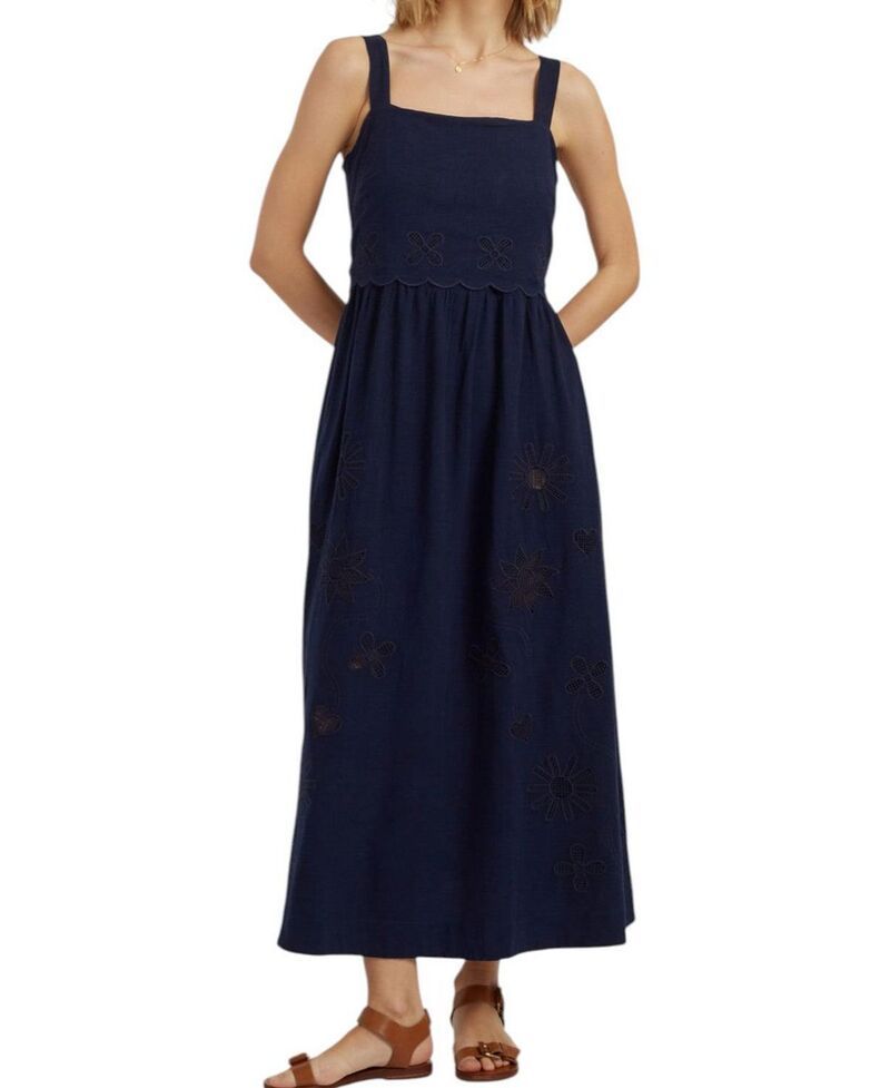 チンティアンドパーカー レディース トップス ワンピース リネン Chinti Parker Womensienna LinenBlend Broderie Summer Dress Blue ブルー