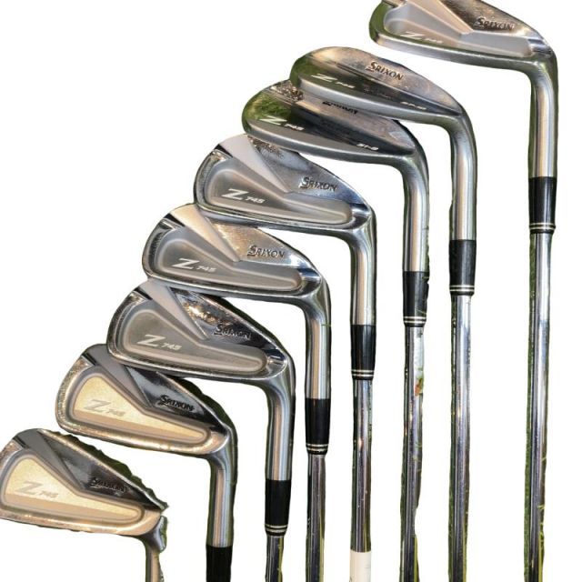 【中古】 ダンロップ SRIXON Z745 8S アイアンセット IR NS PRO 980GH D.S.T (フレックスS) メンズ 男性用 右利き 右用 Cランク ゴルフクラブ