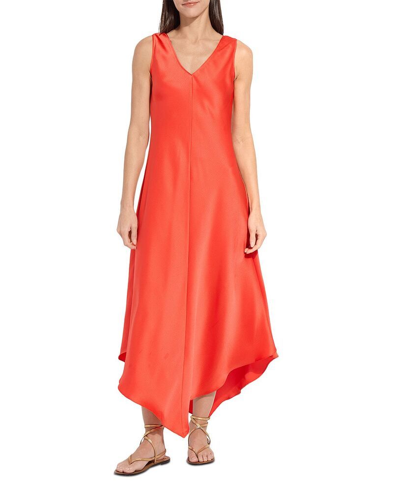 リス レディース トップス ワンピース Lyssakura Bias Cut V Hem Dress Red Kiss レッド