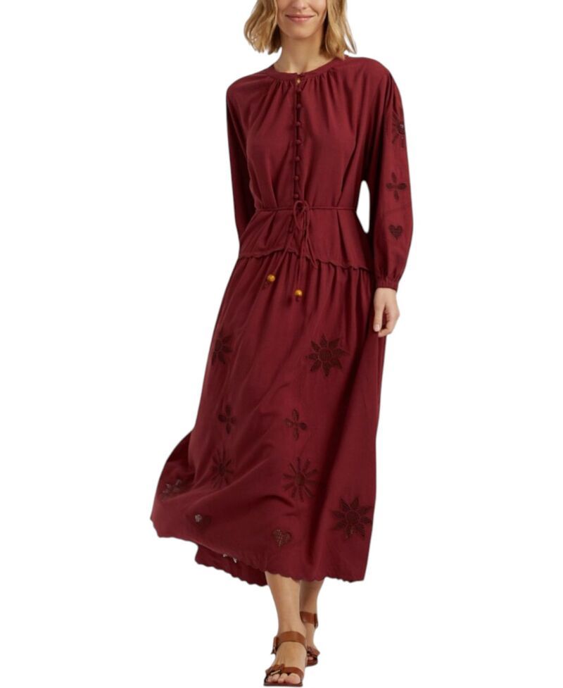チンティアンドパーカー レディース トップス ワンピース リネン Chinti Parker Womensienna LinenBlend Broderie Dressienna