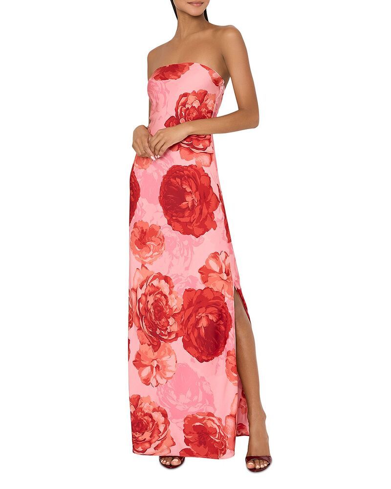 ミリー レディース トップス ワンピース サテン MILLY Vera Satin Dress Pink Multi ピンク