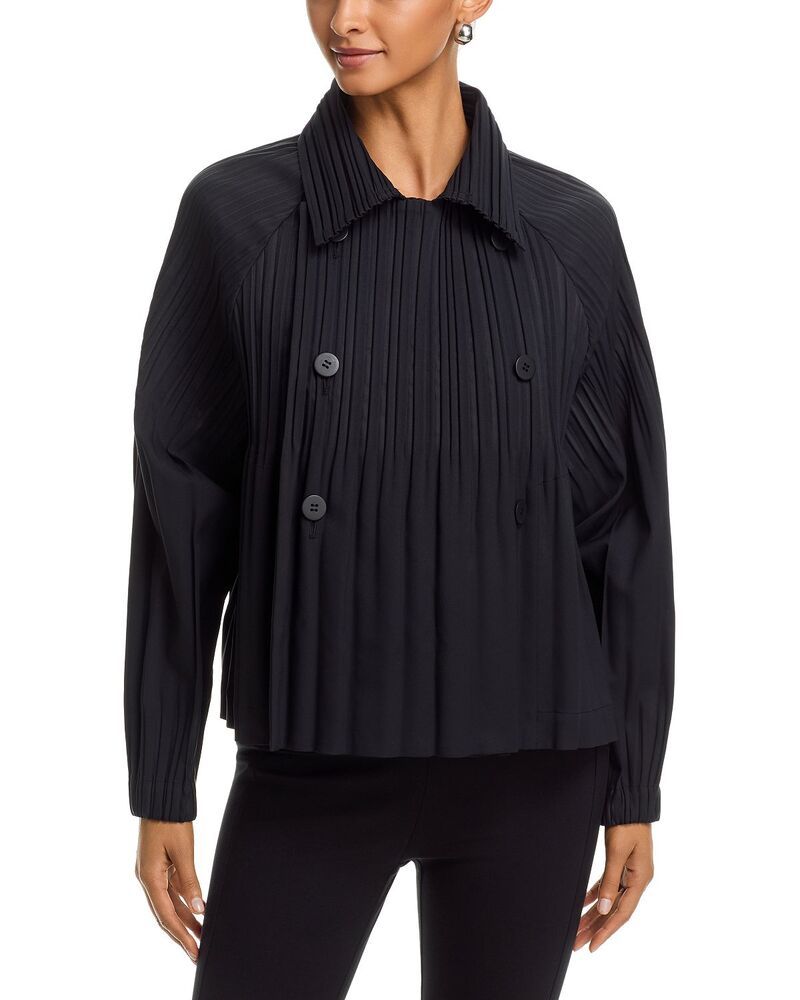 プリーツ プリーズ イッセイ ミヤケ レディース アウター コート PLEATS PLEASE ISSEY MIYAKE Smooth Coat Black ブラック