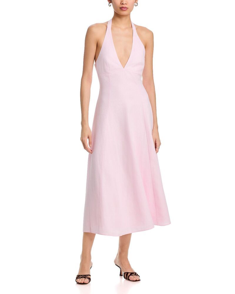 ワイフ レディース トップス ワンピース ミディ ホルター WAYF Heidi Halter Midi Dress Light Pink ピンク