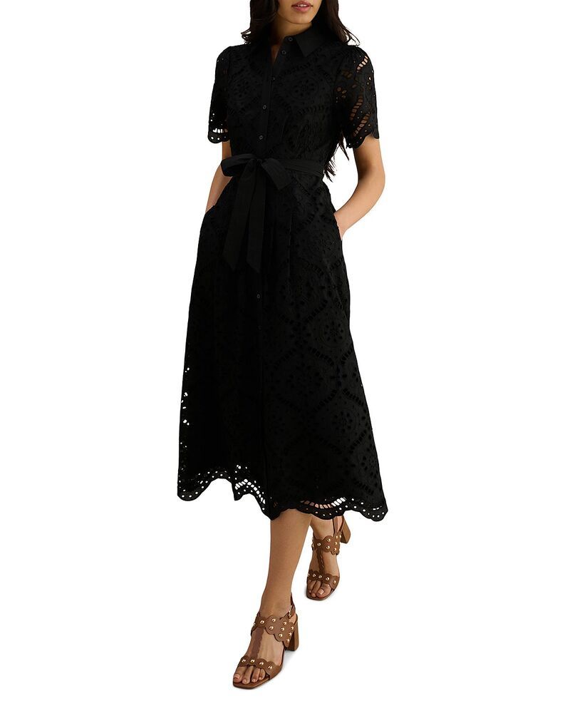 ホッブスロンドン レディース トップス ワンピース プチ HOBBS LONDON Petites Willa Dress Black ブラック