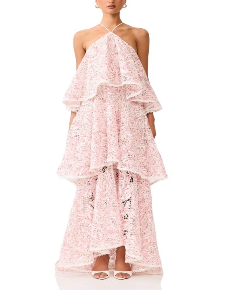 エリアット レディース トップス ワンピース ティアード Elliatt Valencia Tiered Gown Pink Multi ピンク