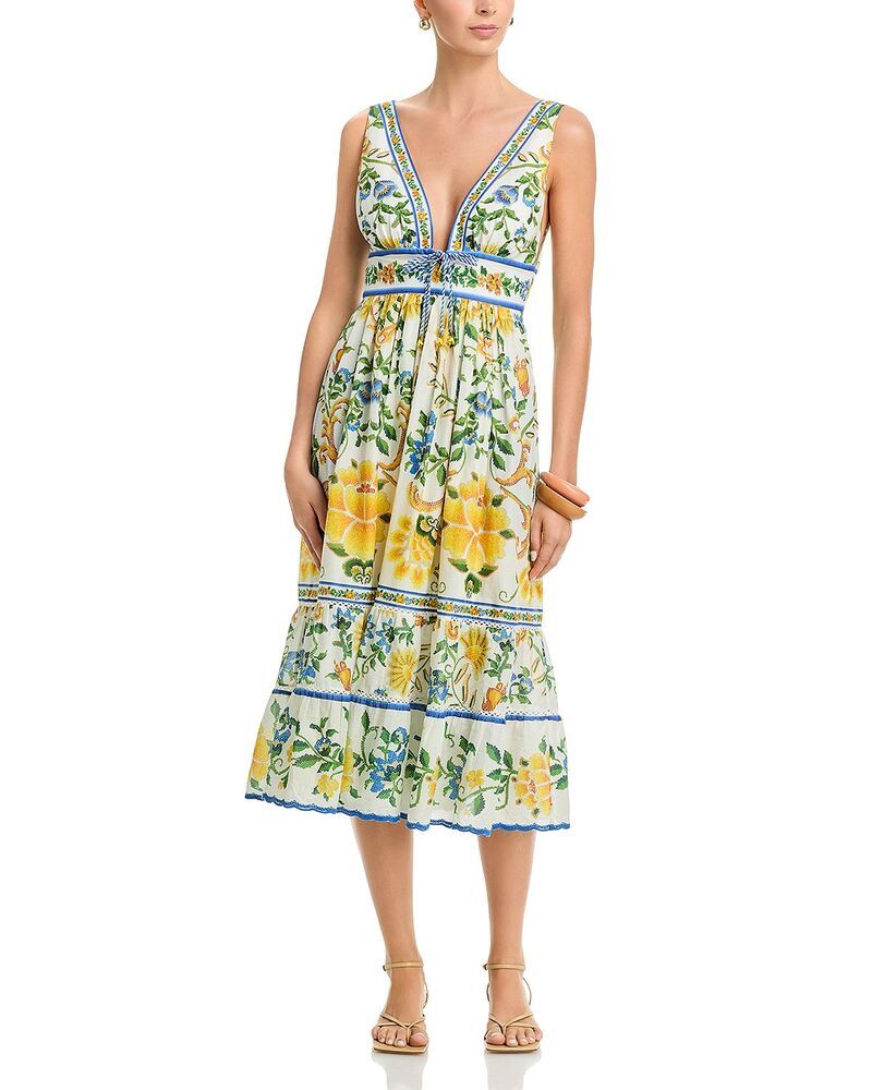 ファーム レディース トップス ワンピース ミディ FARM Rio Emily Midi Dress Emily Floral