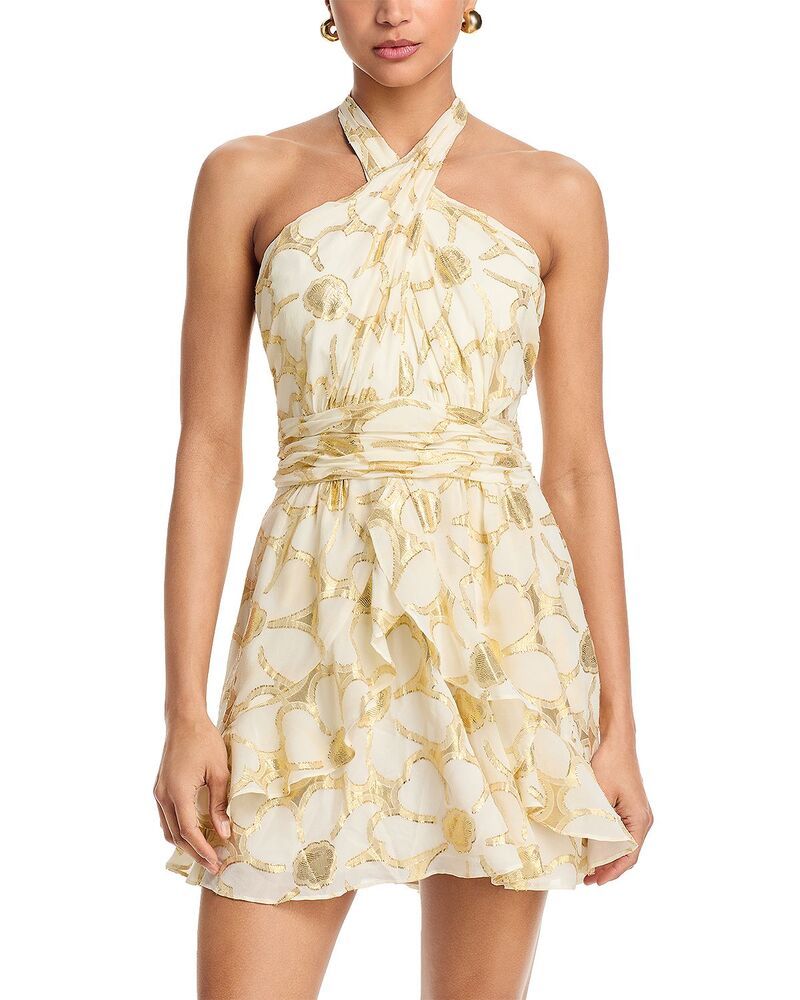 レイミー ブルック レディース トップス ワンピース ミニ Ramy Brook Daisy Reuben Mini Dress Ivory Jacquard アイボリー