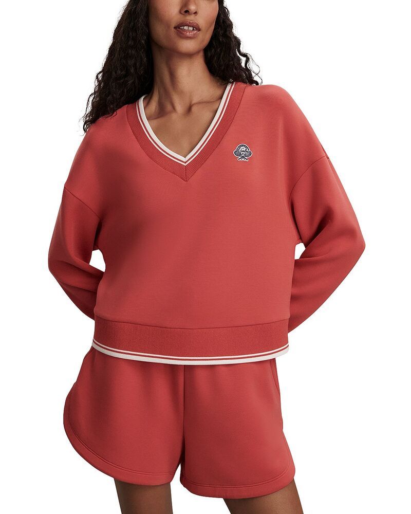 バーレイ レディース アウター パーカー・スウェット シャツ クロップド Varley Blithe Cropped Sweatshirt Baked Apple