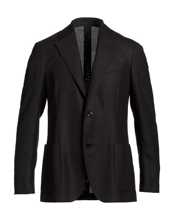 ラルディーニ メンズ アウター ジャケット・ブルゾン テーラードジャケット LARDINI Black ブラック