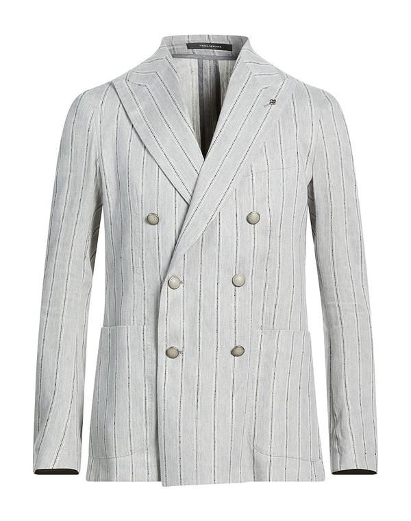 タリアトーレ メンズ アウター ジャケット・ブルゾン テーラードジャケット TAGLIATORE Light Gray グレー