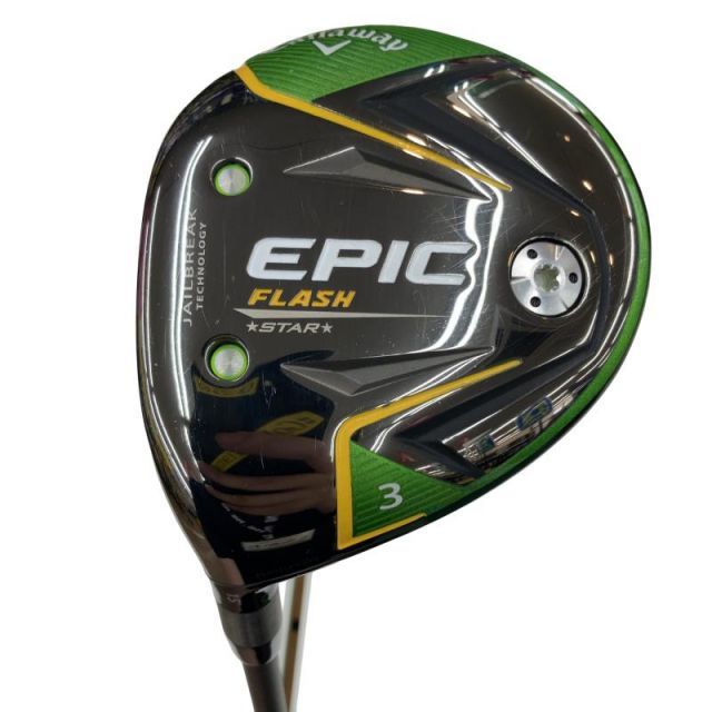 【中古】 キャロウェイ EPIC FLASH STAR 3W レフティ フェアウェイウッド FW Speeder EVOLUTION for CW(フェアウェイ) (フレックスSR) メンズ 男性用 左利き レフティ 左用 Cランク ゴルフクラブ