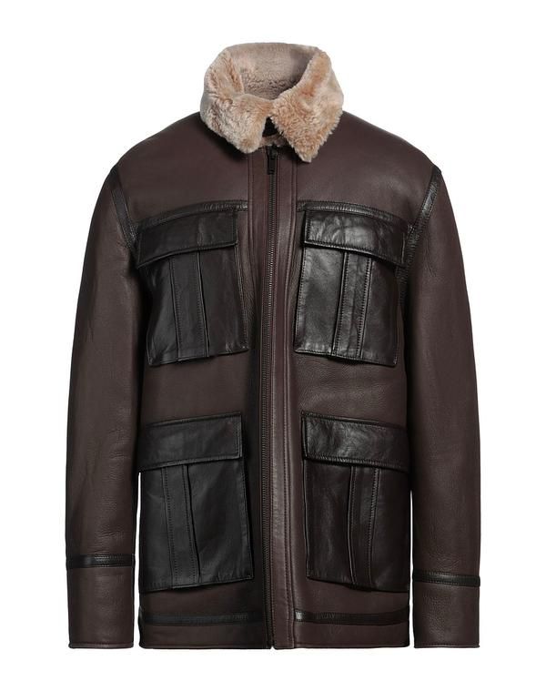 ドンダップ メンズ アウター ジャケット・ブルゾン DONDUP Dark Brown ブラウン