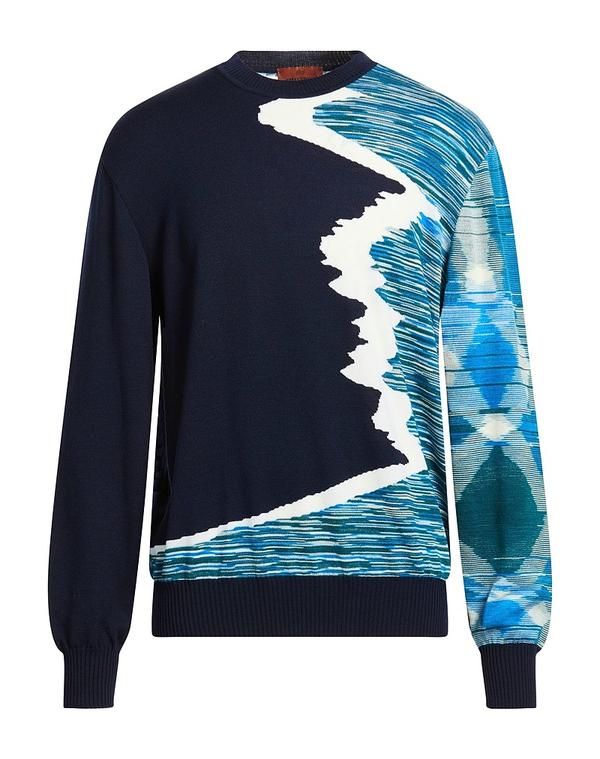 ミッソーニ メンズ トップス シャツ プルオーバー MISSONI Navy ネイビー