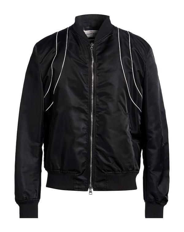 マックイーン メンズ アウター ジャケット・ブルゾン ボンバージャケット MCQUEEN Black ブラック