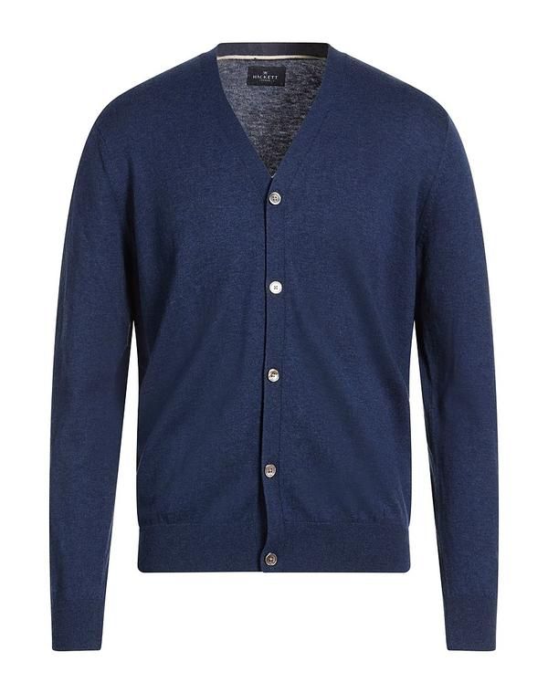 ハケット メンズ アウター カーディガン HACKETT Navy ネイビー