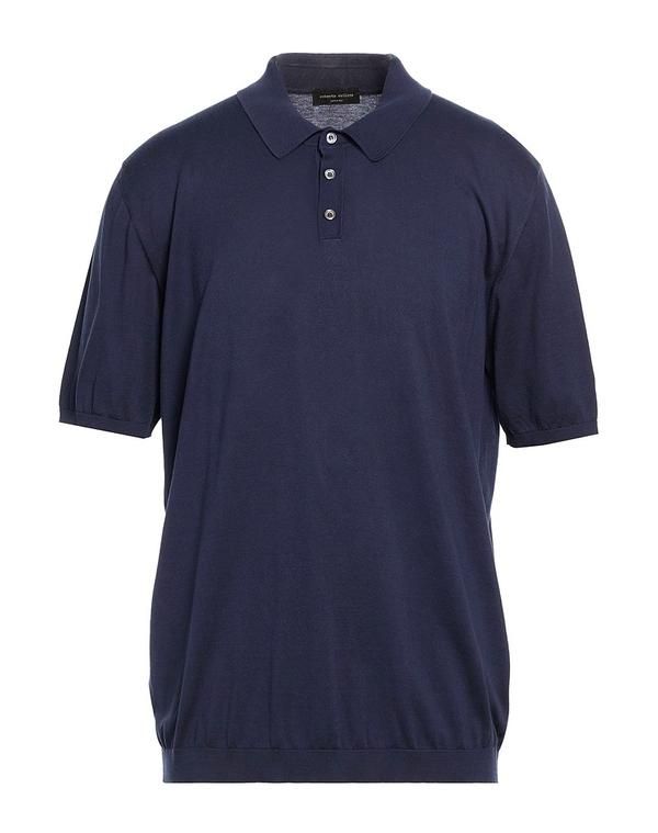 ロベルトコリーナ メンズ トップス ポロシャツ ROBERTO COLLINA Midnight Blue ブルー