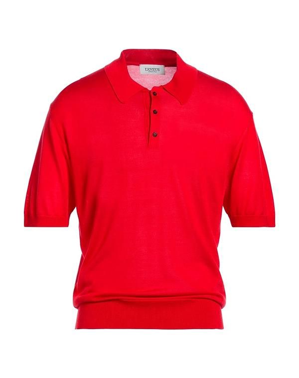 ラネウス メンズ トップス ポロシャツ LANEUS Red レッド