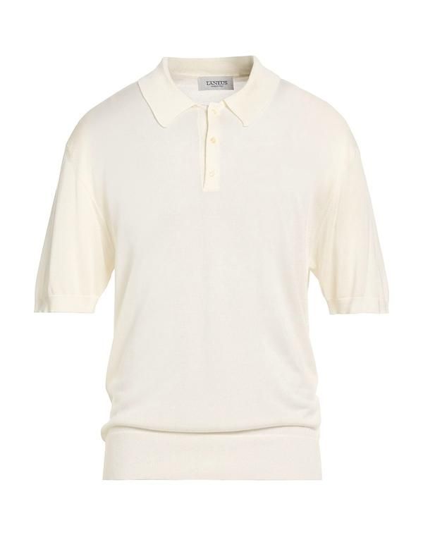 ラネウス メンズ トップス ポロシャツ LANEUS Off White オフホワイト