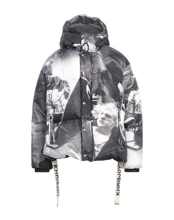 クリスジョイ メンズ アウター ジャケット・ブルゾン パファージャケット KHRISJOY Lead Gray グレー