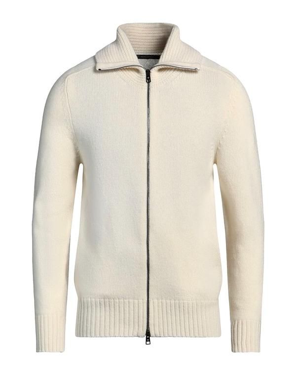 タリアトーレ メンズ アウター カーディガン ファスナー付きニット TAGLIATORE Ivory アイボリー