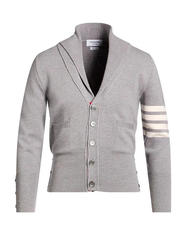 トムブラウン メンズ アウター カーディガン THOM BROWNE Light Gray グレー