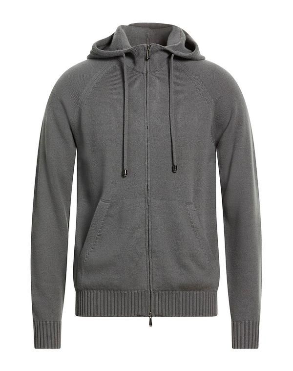 ドルモア メンズ アウター カーディガン ファスナー付きニット DRUMOHR Gray グレー