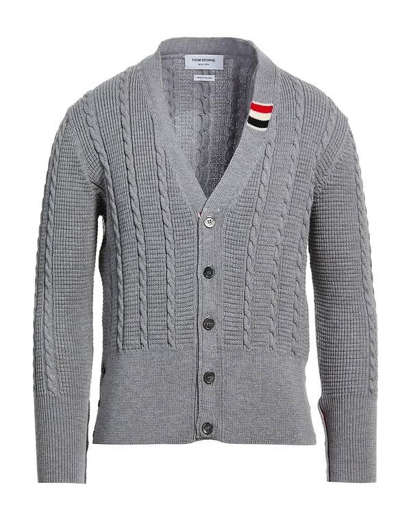 トムブラウン メンズ アウター カーディガン THOM BROWNE Light Gray