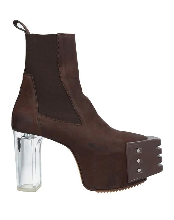 リックオウエンス メンズ シューズ ブーツ・レインブーツ ショートブーツ RICK OWENS Chocolate Brown ブラウン
