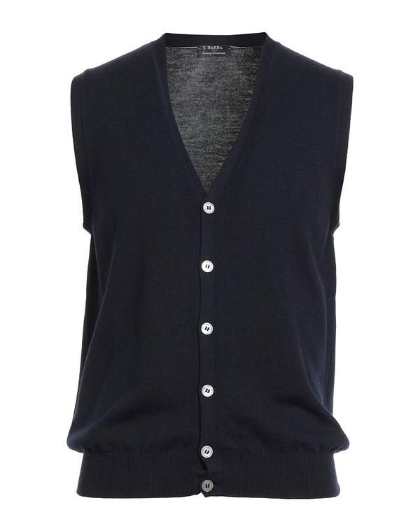 バルバナポリ メンズ アウター カーディガン BARBA Napoli Navy ネイビー