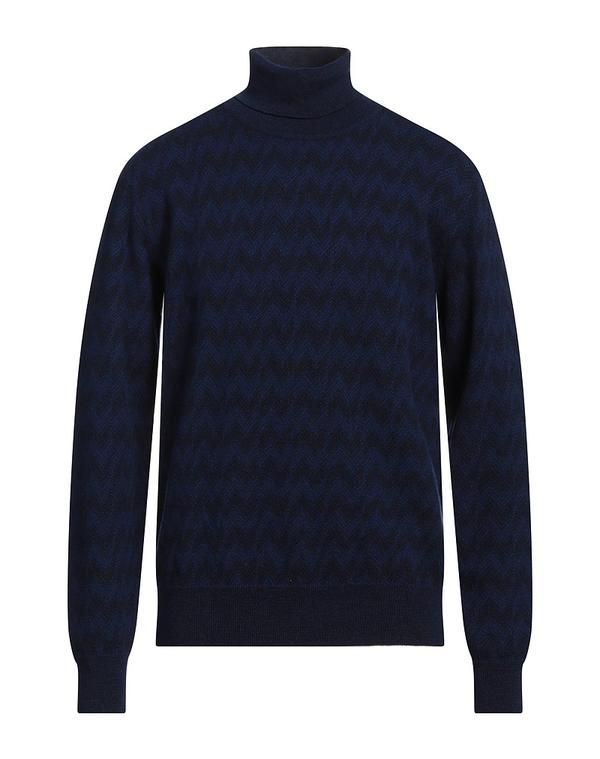 ミッソーニ メンズ アウター ニット・セータートルネック MISSONI Blue ブルー