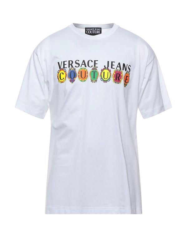 ヴェルサーチ メンズ トップス Tシャツ VERSACE JEANS COUTURE White ホワイト 29,120円